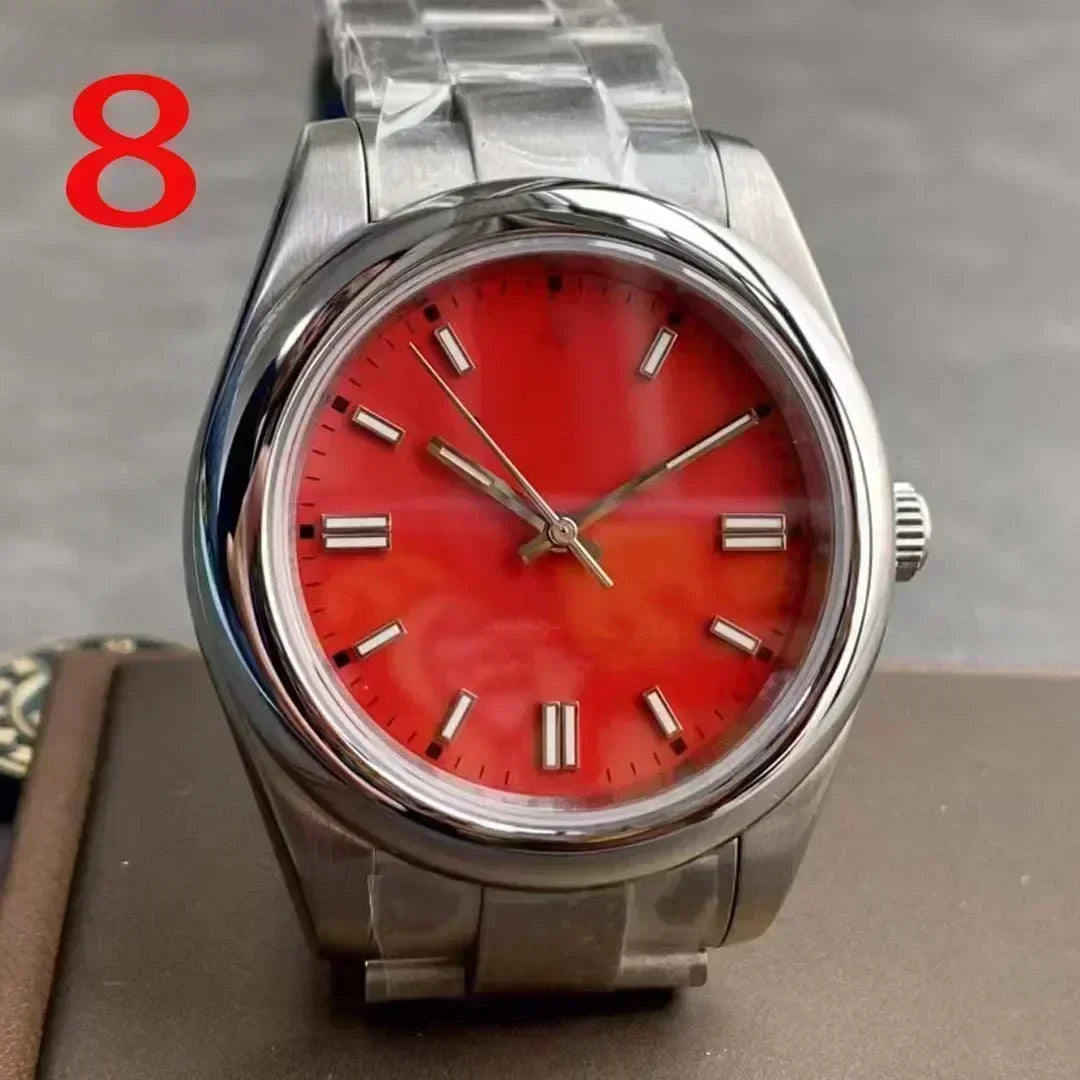 Customized Luxury Automatic Watch for Men Mechanical Watches Black Blue Luminous Women Stainless Steel  Sapphire Free shipping