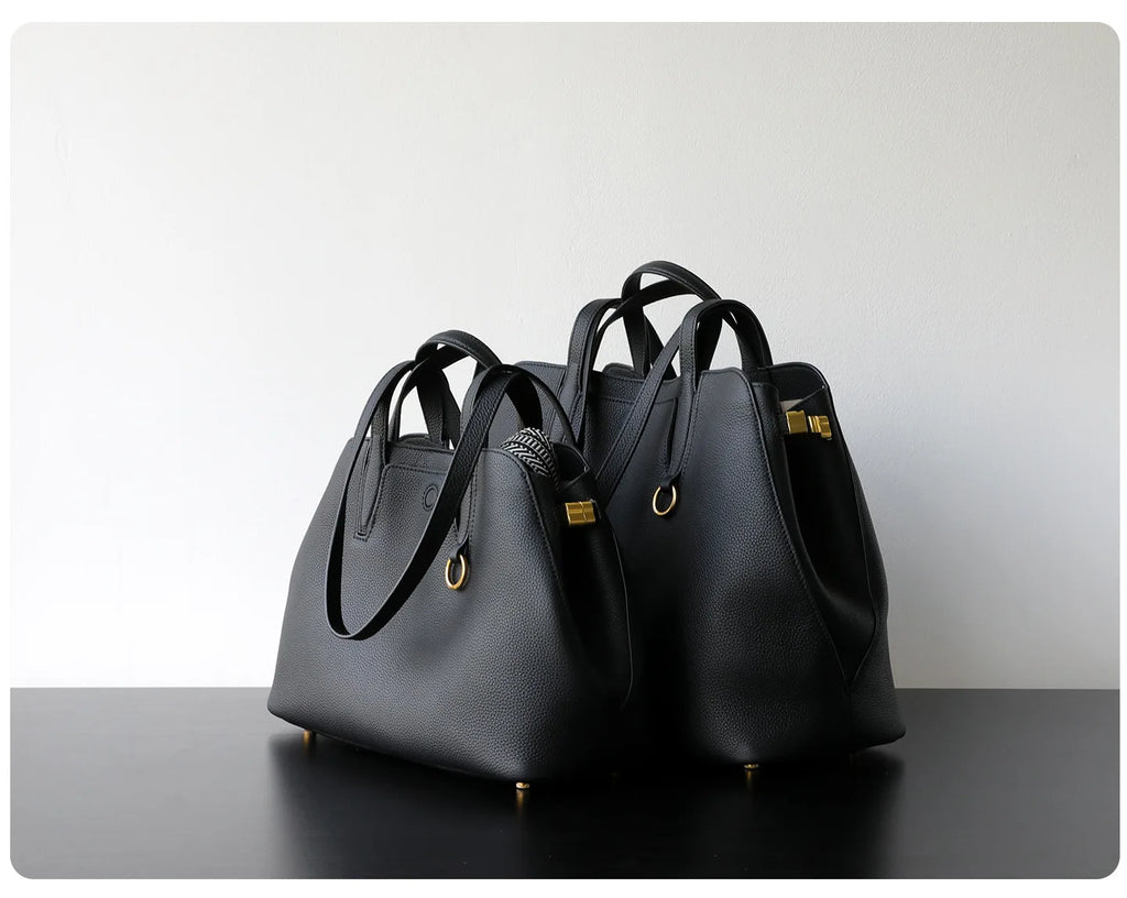 Motingsome Luxury Designer Bags Women Genuine Leather Handbag Fashionable Lady Large Capacity Tote Niche First-layer Cowhide Bag