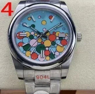 Customized Luxury Automatic Watch for Men Mechanical Watches Black Blue Luminous Women Stainless Steel  Sapphire Free shipping