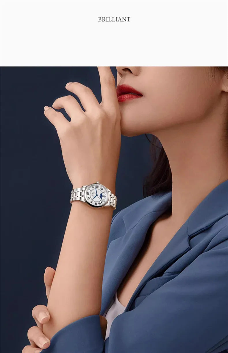 Switzerland Made Watch for Women CARNIVAL Brand Luxury Automatic Mechanical Watches Ladies Fashion Waterproof 2025 Reloj Mujer
